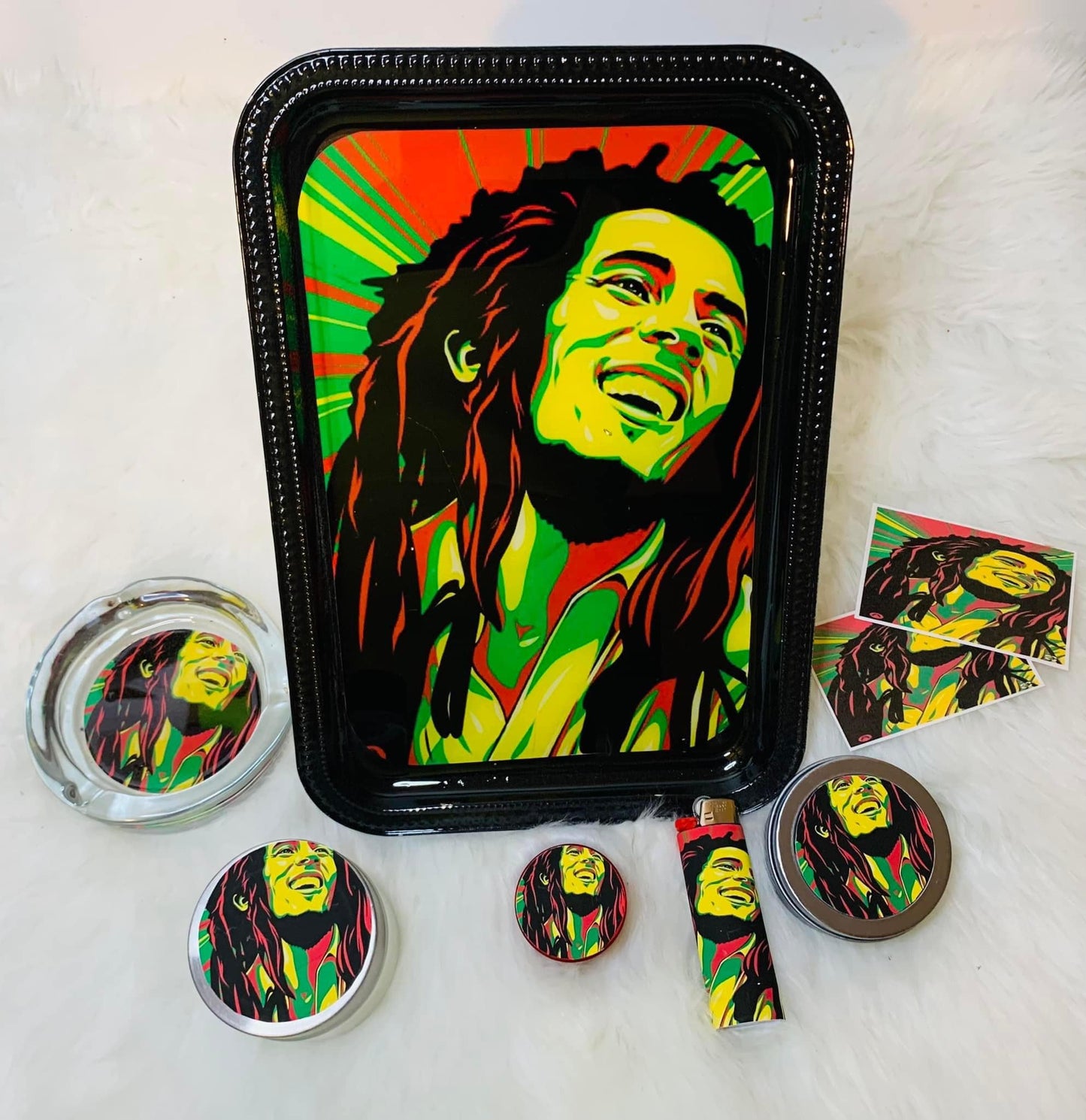 CUSTOM LARGE ROLLING TRAY SET